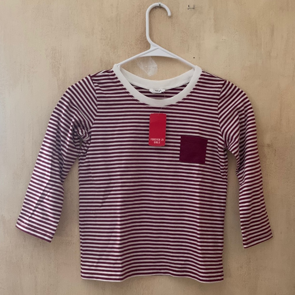 Forever 21 girls stripped long sleeve